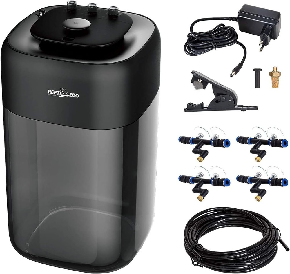 REPTI ZOO 10L Reptile Fogger Mister 4 Nozzles High Pressure