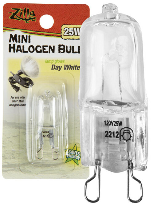 ZILLA HALOGEN MINI LAMP WHITE 25W