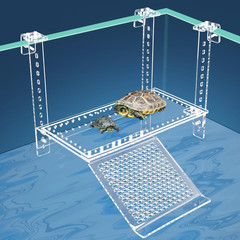 Hanging Turtle Dock Turtle Tank Accessories Adjustable, Large Basking Platform w