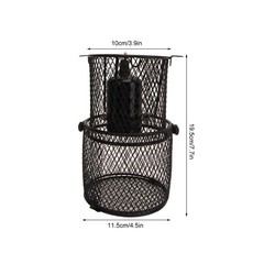 Reptile Heat Lamp Guard Avoid Scald Retractable Reptile Heat Lamp Mesh Cover