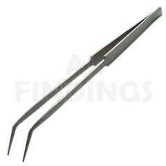 Pair 10″ Fish Tank Long Aquatic Water Plant Aquarium Straight Bent Tweezer 250mm
