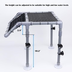 Extra Large Standing Turtle Basking Platform, 13.4″ Width Resting Area, DIY B…