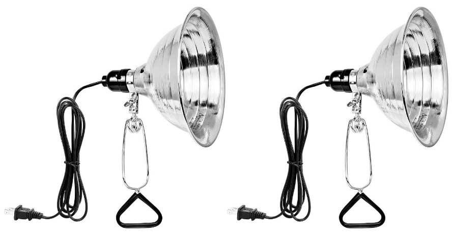 Clamp Lamp Light 8.5″ 150 Watts Silver Black Indoor Durable E26 Scratch Resist