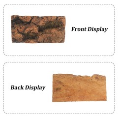 10Pcs Reusable Cork Bark Flats for Reptile Tank Natural Climbing Wall Decor