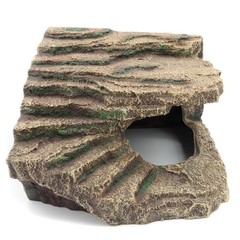 Resin Reptile Hideouts Cave Habitat Decor for Gecko Leopard Lizards Toad Turt…