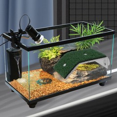 1pc Turtle Drying Platform Simulated Lawn Reptile Tortoise Climbing Ladder