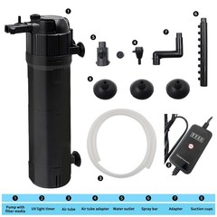 Aquarium Filter Fish Tank Filter with U-V Light, Submersible Aquarium Filter …