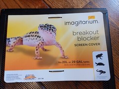 Imagitarium Screen Cover 29-Gal Tank Reptile Amphibian Breakout Blocker 12″x30″