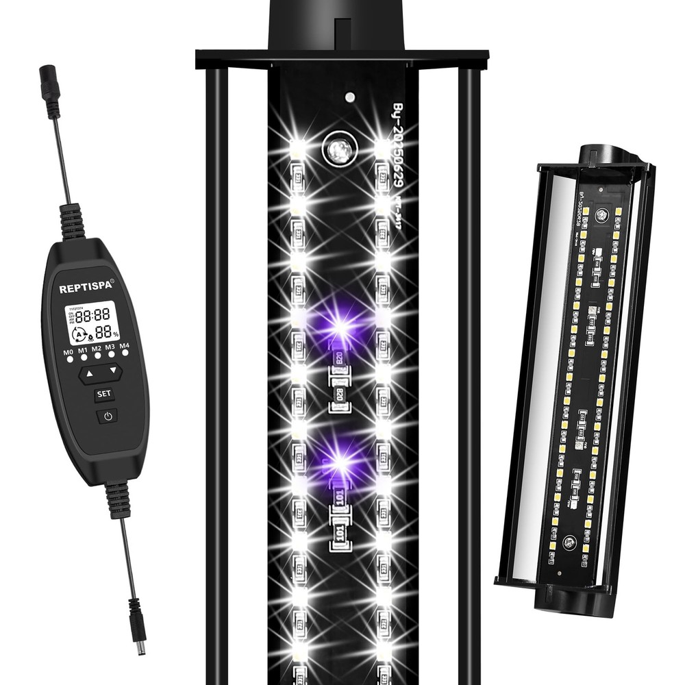 LED UVB Light for Reptiles, 8W 8-Inch Reptile LED Light for Bearded Dragon Li…