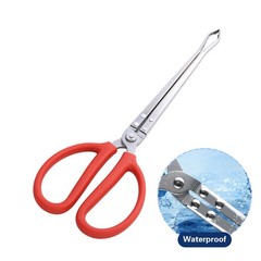 2 PCS Snake Feeding Tongs 15 Inch Extra Long Stainless Steel Reptile Red