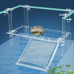 Hanging Turtle Dock Turtle Tank Accessories Adjustable, Large Basking Platform w