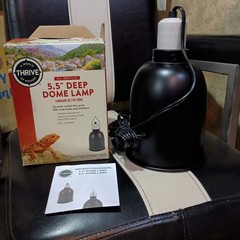 Thrive 5.5″ Deep Dome Lamp For Reptiles 6 ft Cord, On/Off Switch NEW