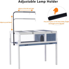 Wood Tortoise House, Indoor Turtle Habitat Reptile Cage, Tortoises Enclosure for