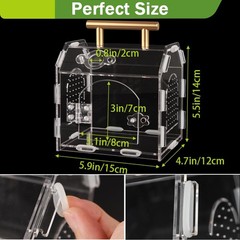 Jumping Spider Enclosure,Premium Acrylic Spider Enclosure – Ideal for Tarantu…