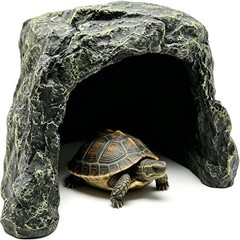 Reptile Rock Hide Cave Tortoise Hideout Turtle Basking Rock Snake Hide Habita…
