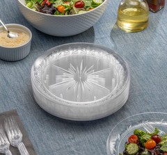PLASTICPRO 10” inch Premium Extra large Heavy Weight Crystal Clear Disposabl…
