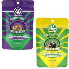 Pangea Gecko Diet Fig & Papaya Bundle – 2Oz Fig & Insects and Papaya Diets