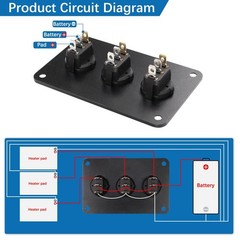 RV Tank Heater Pad 12V/13.5V,12″x18″ 3PCS RV Holding Tank Heater Pad with Aut…