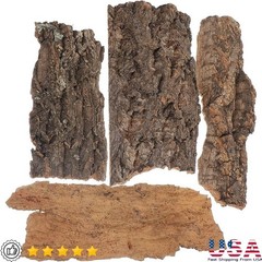 Reptile Climbing Bark Natural Cork Decoration Lizards Turtles Hamsters Spiders