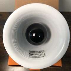 FLUKERS MINI DEEP DOME LAMP 5.5in W 50 Watt Eko Terra Night Glow Heat Bulb.