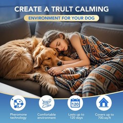 120Day Adanced Dog Calming Diffuser, Calming Pheromones Diffuser Kit Appeasin…