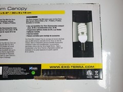 EXO TERRA Compact Top Terrarium Canopy Mini 11.8 x 3.5″ x 5.9″ ” PT2225