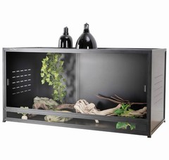 Black 44″x20″x20″ PVC Reptile Enclosure-76 Gallons