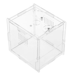 Acrylic Breeding Box Snake Cage Terrarium Container Gecko Reptile Habitat