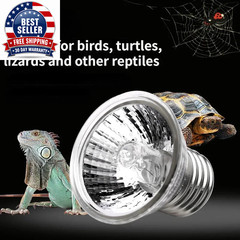 50W Halogen Bulb Included Reptile Heat Lamp Adjustable Gooseneck Aquarium Tank H
