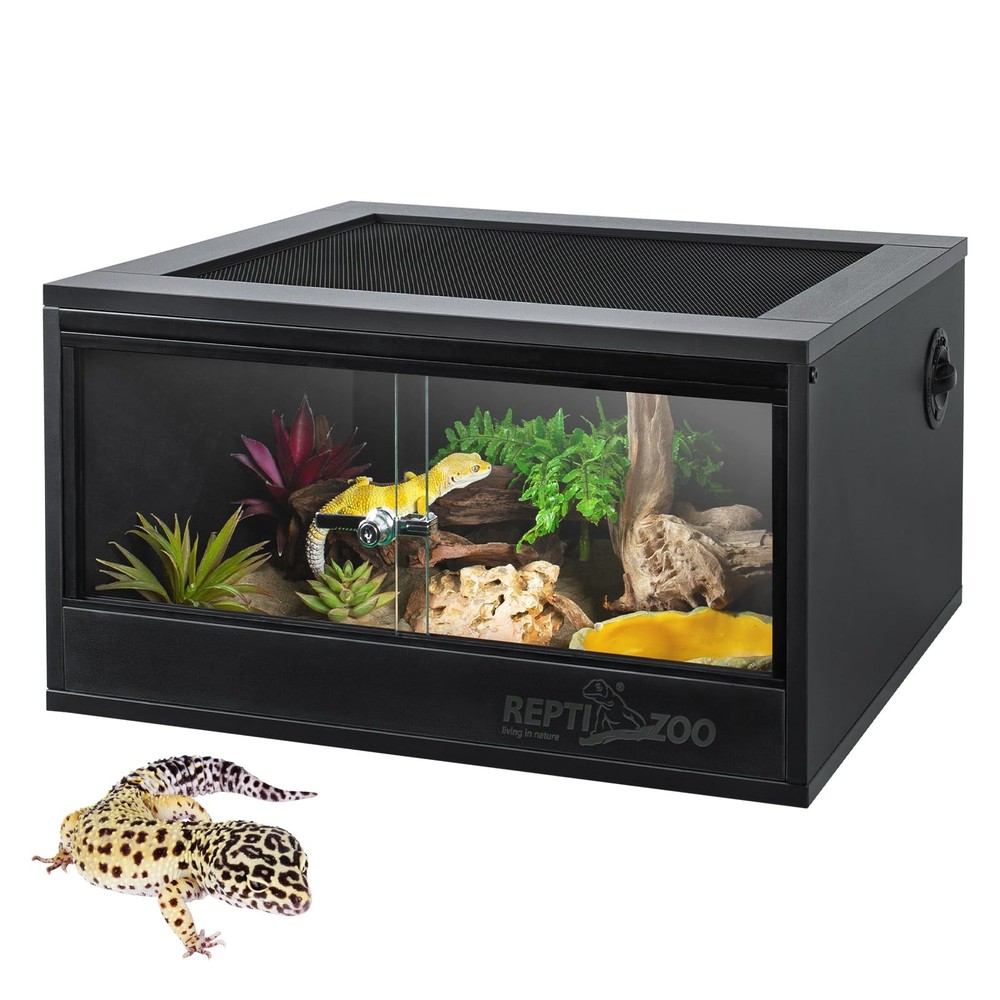 20 Gallon PVC Reptile Terrarium, 24x18x12 inch Reptile Tank for Crested Gecko…