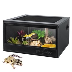 20 Gallon PVC Reptile Terrarium, 24x18x12 inch Reptile Tank for Crested Gecko…