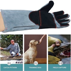 Animal Handling Gloves Anti Bite Proof Snake Cat Dog Training Welding Heavy Duty