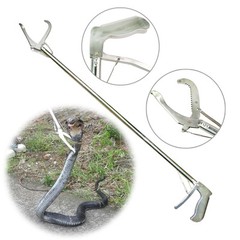 47″ Reptile Snake Tongs Stick Grabber 120cm Snake Catch Pro Herp Handing Tool