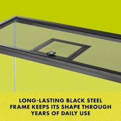 Zilla Pet Reptile Terrarium Screen Cover Hinged Door 24×12 Black