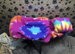 TYE DYE PRINT LARGE ATTACHABLE RESTING BED SET SOFT COVER 4 BEARDED DRAGON