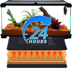 6″ X 8″ Reptile Heat Pad Fast Heating Pad with Adjust Knob 8W Reptile Heat Mat f