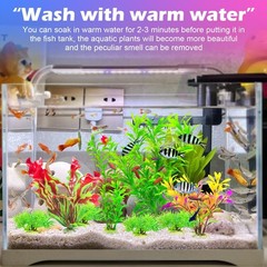 10Pcs Aquarium Plants, Fish Tank Accessories Artificial Aquatic Plants, Artif…