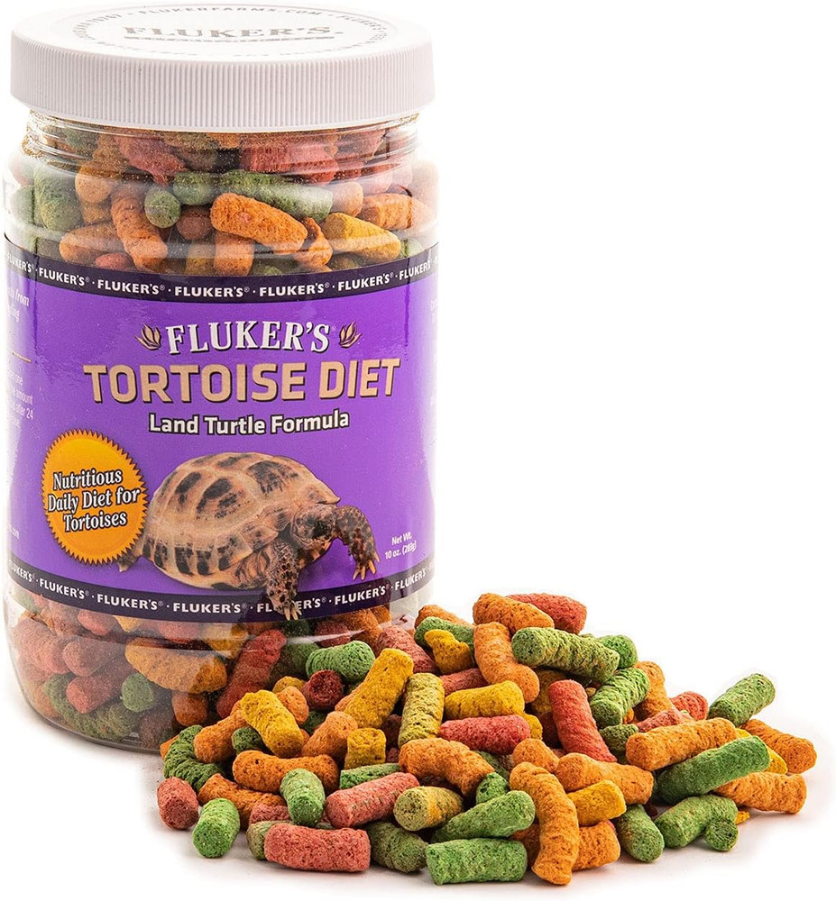 Fluker’s Tortoise Diet Large Pellet Land Turtle Food Formula 10 Oz