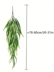 Reptile Terrarium Decor, Artificial Hanging Plant with Suction Cup Gecko Hide