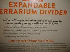 Thrive Expandable Terrarium Divider Fits 40 Gallon BRAND NEW