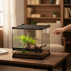 Reptile Terrarium Ventilated Terrarium with Screen Top Reinforced for Pet