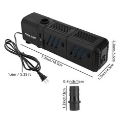 Submersible Aquarium Internal Filter 8W, Adjustable Fish Tank Filter with 200…