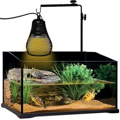 Reptile Heat Lamp,Reptile Light Heater Guard Basking Heater Lamp with Guard