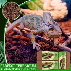 6 Pack Natural Coconut Fiber Substrate for Reptile- Compressed Coconut Husk …