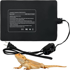 Hamiledyi Reptile Heating Pad 23W, Waterproof Under Tank Heater Mat 8×12 Inch fo