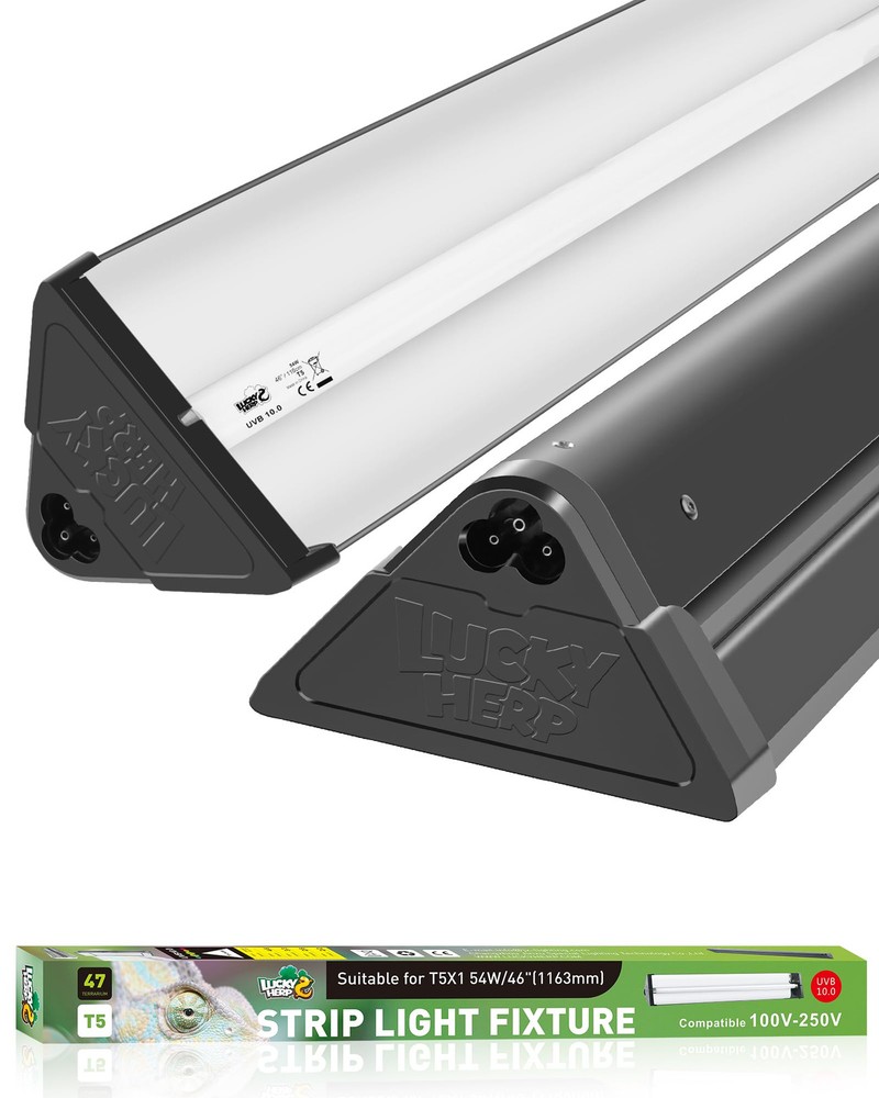 T5 Reptile Light Fixture Combo Kit 54W (New Upgrade), UVB Reptile Light Fixtu…