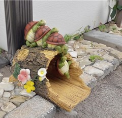 Turtle Statue Deco Rain Gutter Diverter Extension Downspout Splash Block | Ec…