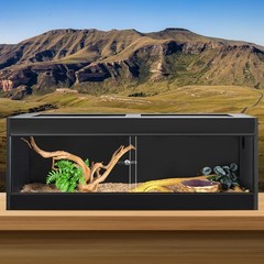 68 Gallon PVC Reptile Tanks Terrariums Front Opening Reptile Enclosure Snake