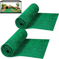 2 Pack Reptile Carpet, 39’’ X 20’’ Terrarium Bedding Substrate Liner Reptile Cag