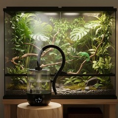 Amphibious Humidifier Auto Timing Pet Supply Digital Control Panel
